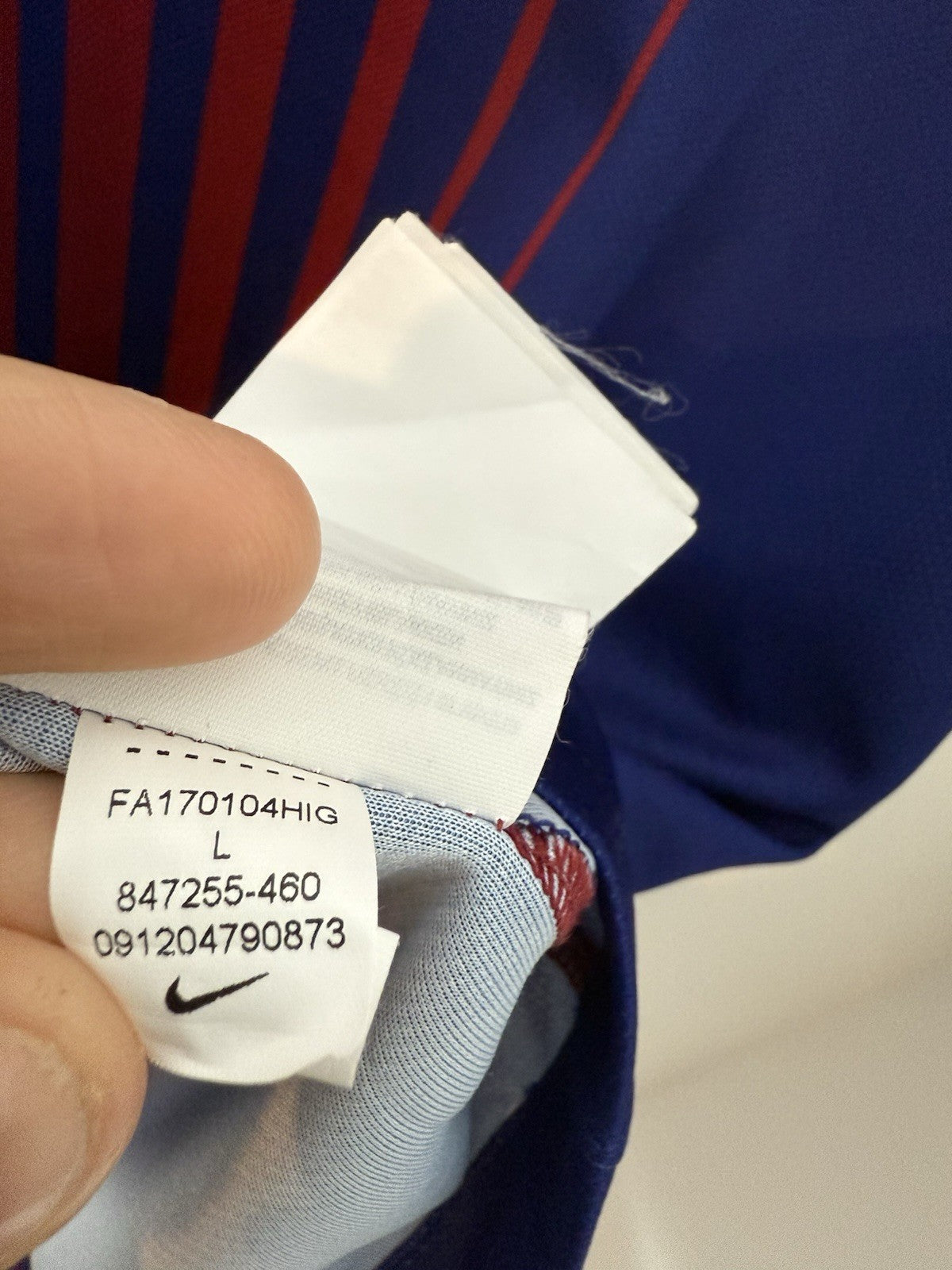 Barcelona O. Dembele #11 2017/18 Large Home Shirt Excellent Condition 847255-460