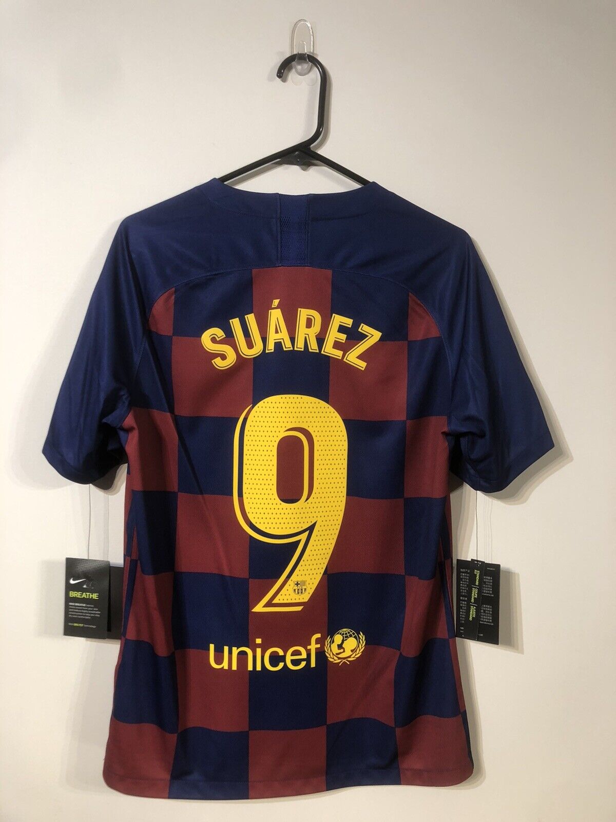 Suarez #9 Barcelona Medium 2019/20 Home Football Shirt Jersey Nike BNWT