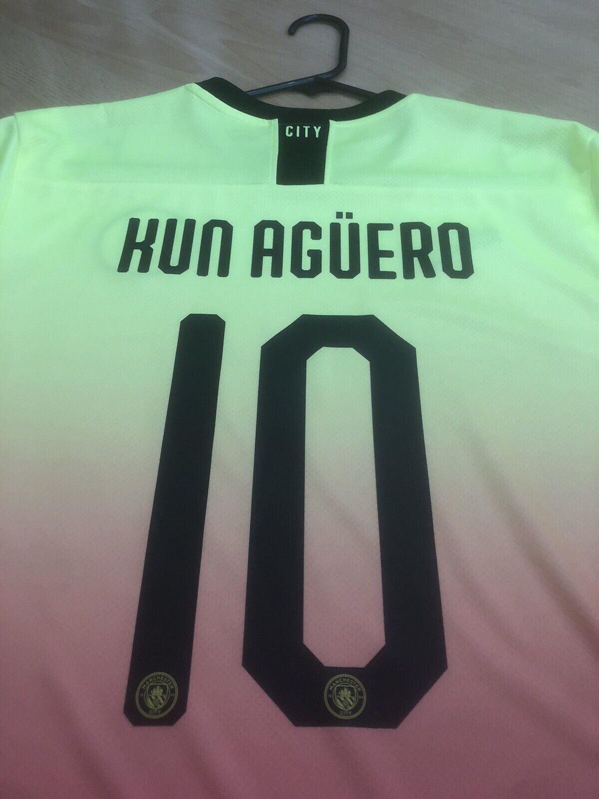 Kun Aguero Manchester City 2019 20 Xl CL 3rd Excellent Condition 755594 03