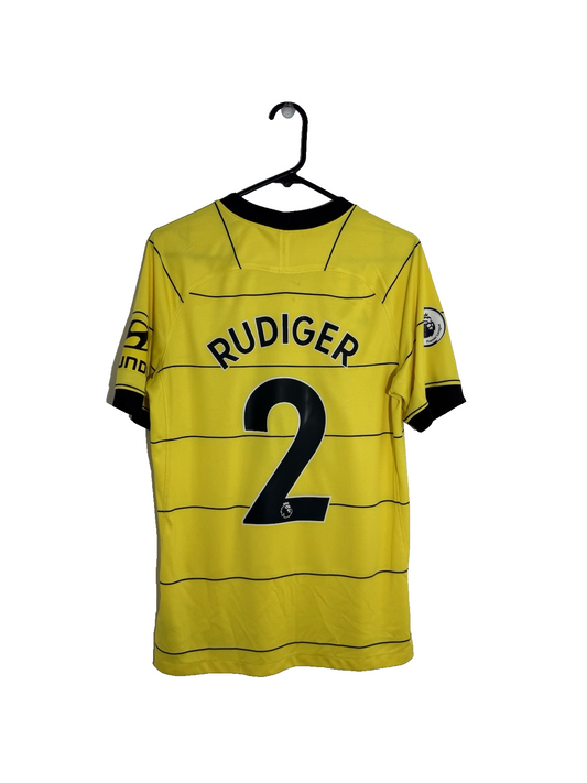 Chelsea Rudiger #2 2021/22 Medium Away Nike Very Good Condition CV7888-732