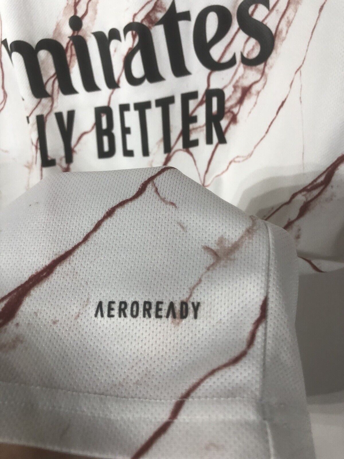 Saka #7 Arsenal 2020/21 XL Away Shirt Adidas Excellent Condition EH5815