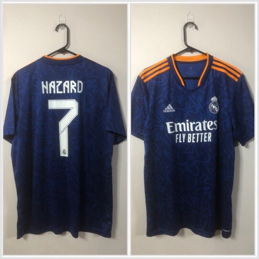 Hazard #7 Real Madrid 2021/22 XL Away Shirt Excellent Condition
