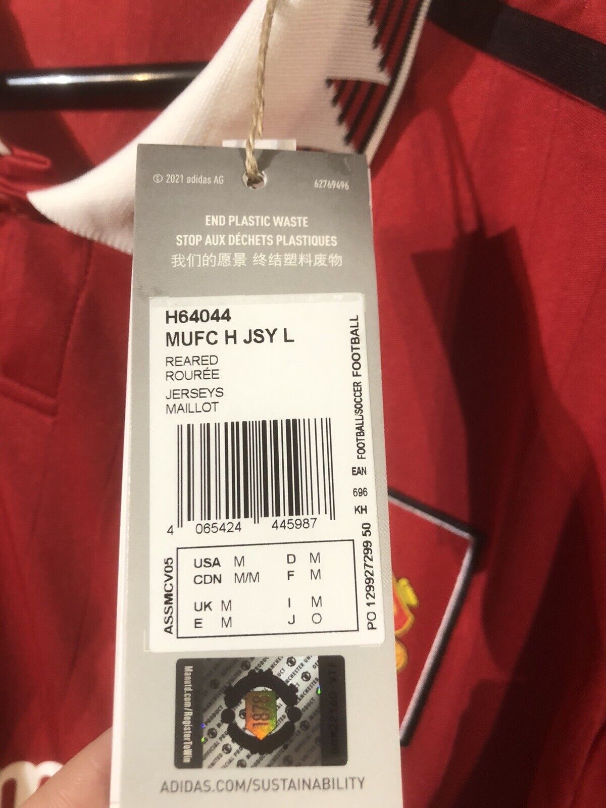 Casemiro #18 Manchester United 2022/23 Home Medium L/S Shirt Adidas BNWT