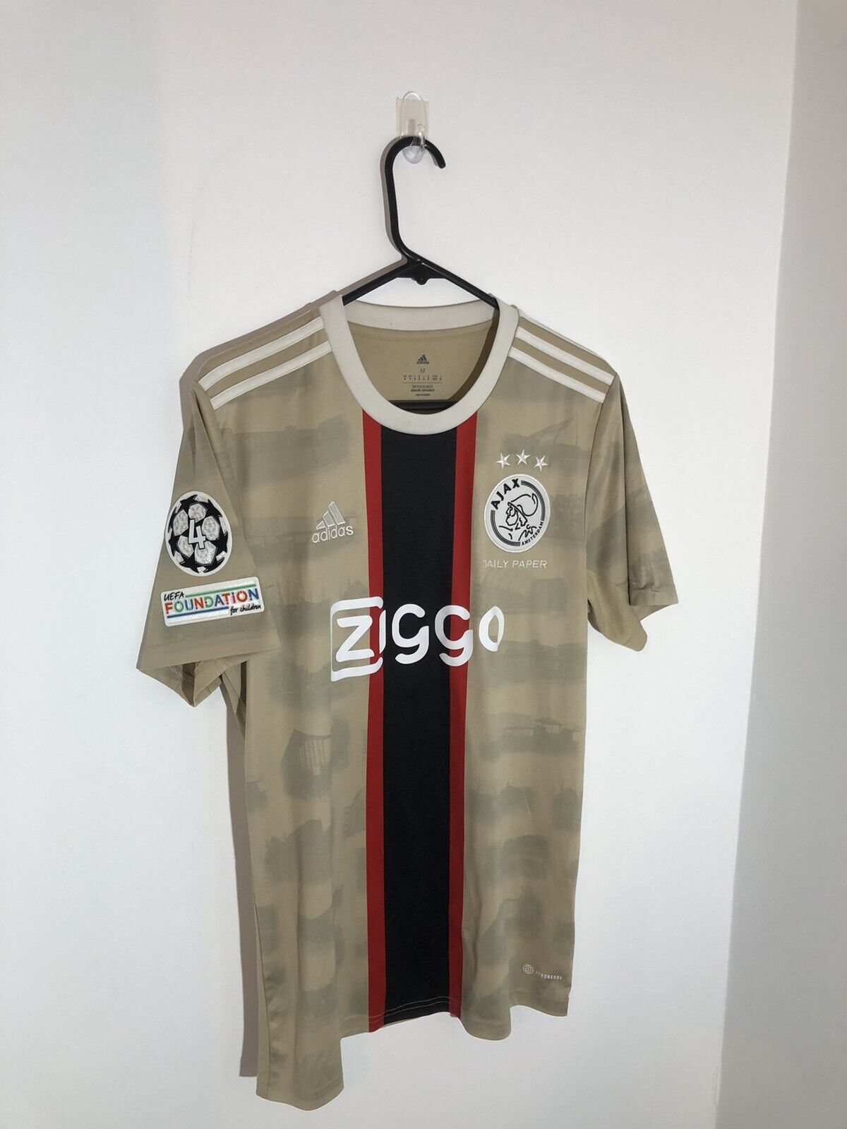 J Timber #2 Ajax Amsterdam Daily Paper Medium 2021/22 3rd Excellent Condition HG1393