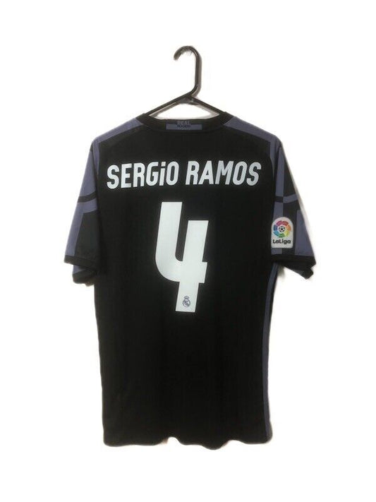 Sergio Ramos #4 2016/17 Real Madrid Medium 3rd Shirt Excellent Condition AI5139
