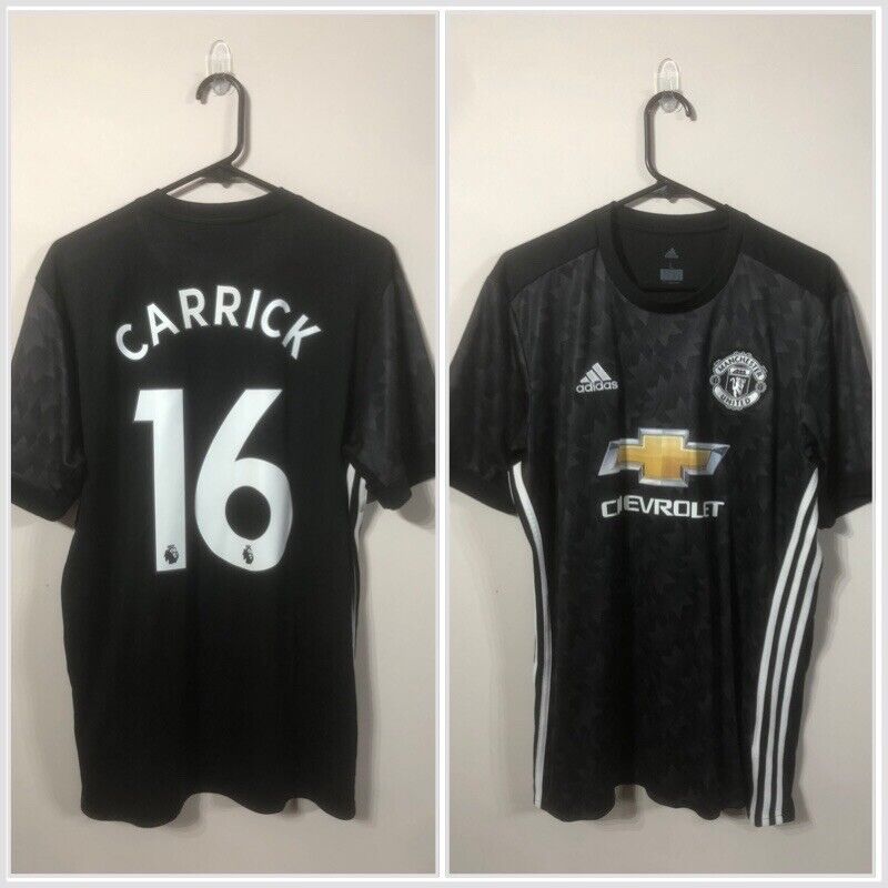 Carrick #16 Manchester United 2017/18 Away Large Shirt Excellent Condition