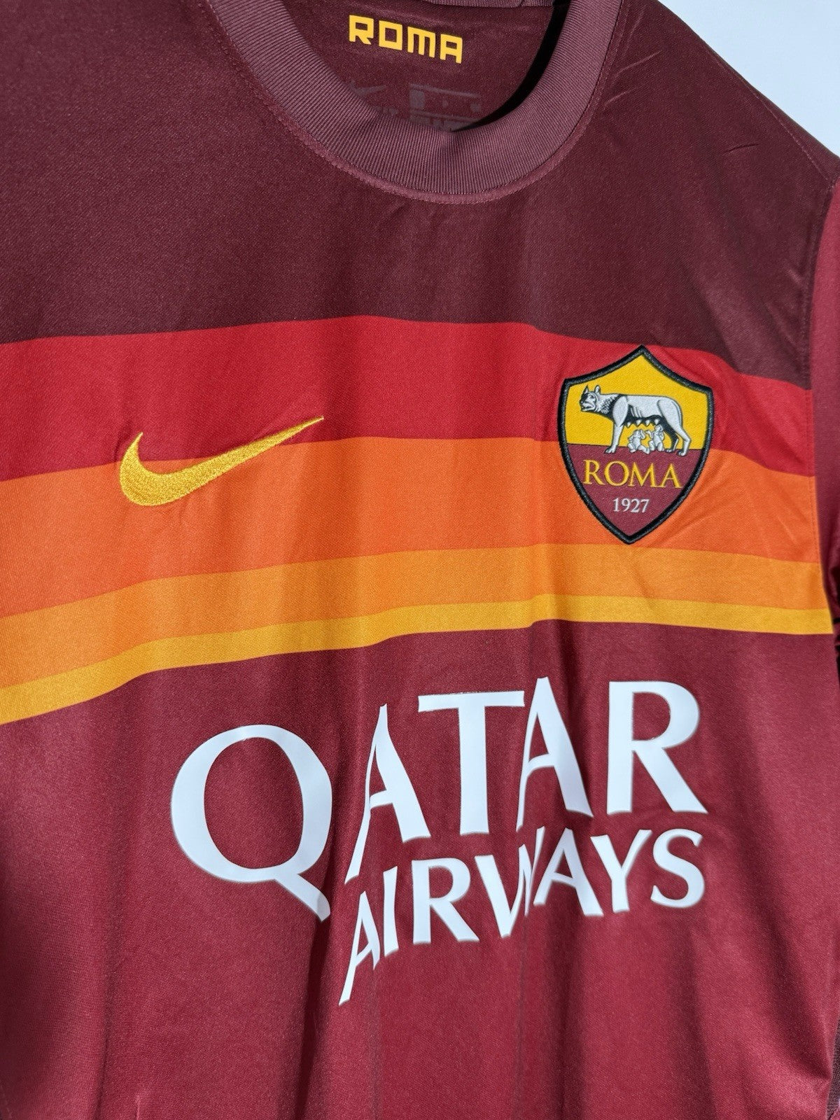 AS Roma Zaniolo #22 2020/21 Home Small Shirt Nike Very Good Condition CD4248-614