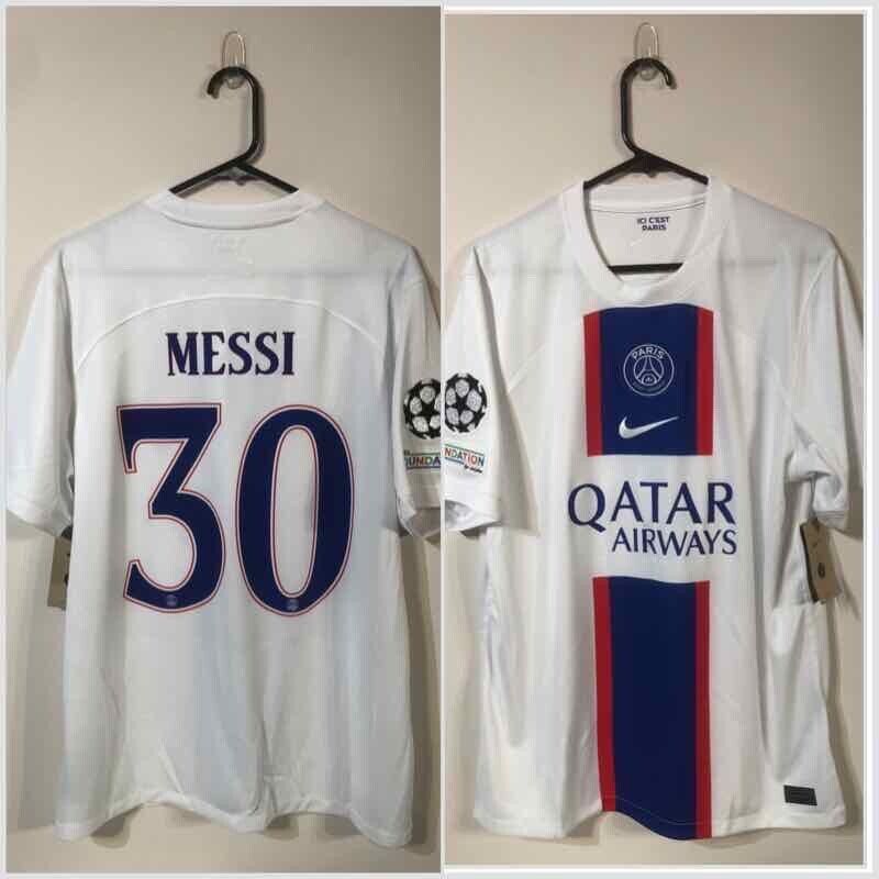 Messi #30 Paris St Germain 2022/23 Large CL Away Shirt Nike Excellent Condition