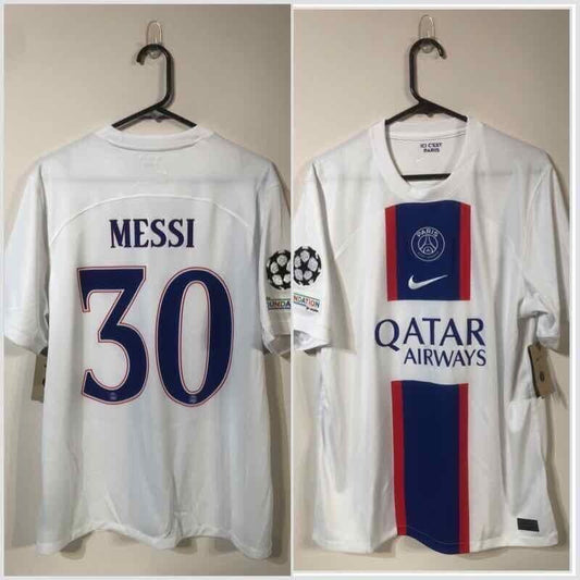 Messi #30 Paris St Germain 2022/23 Large CL Away Shirt Nike Excellent Condition