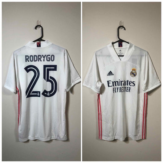 Rodrygo #25 Real Madrid 2020/21 Medium Home Football Shirt Jersey BNWT