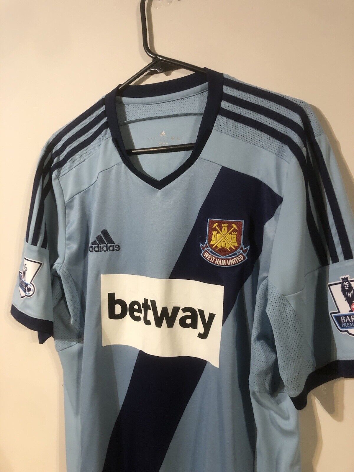 Downing #11 West Ham United 2014/15 Large Away Football Shirt Excellent Conditio