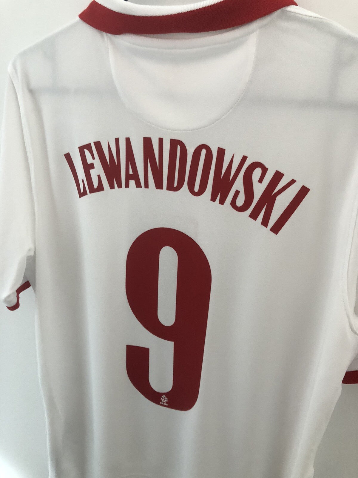 Poland Lewandowski #9 2020 Medium Home Shirt Excellent Condition CD0722-100
