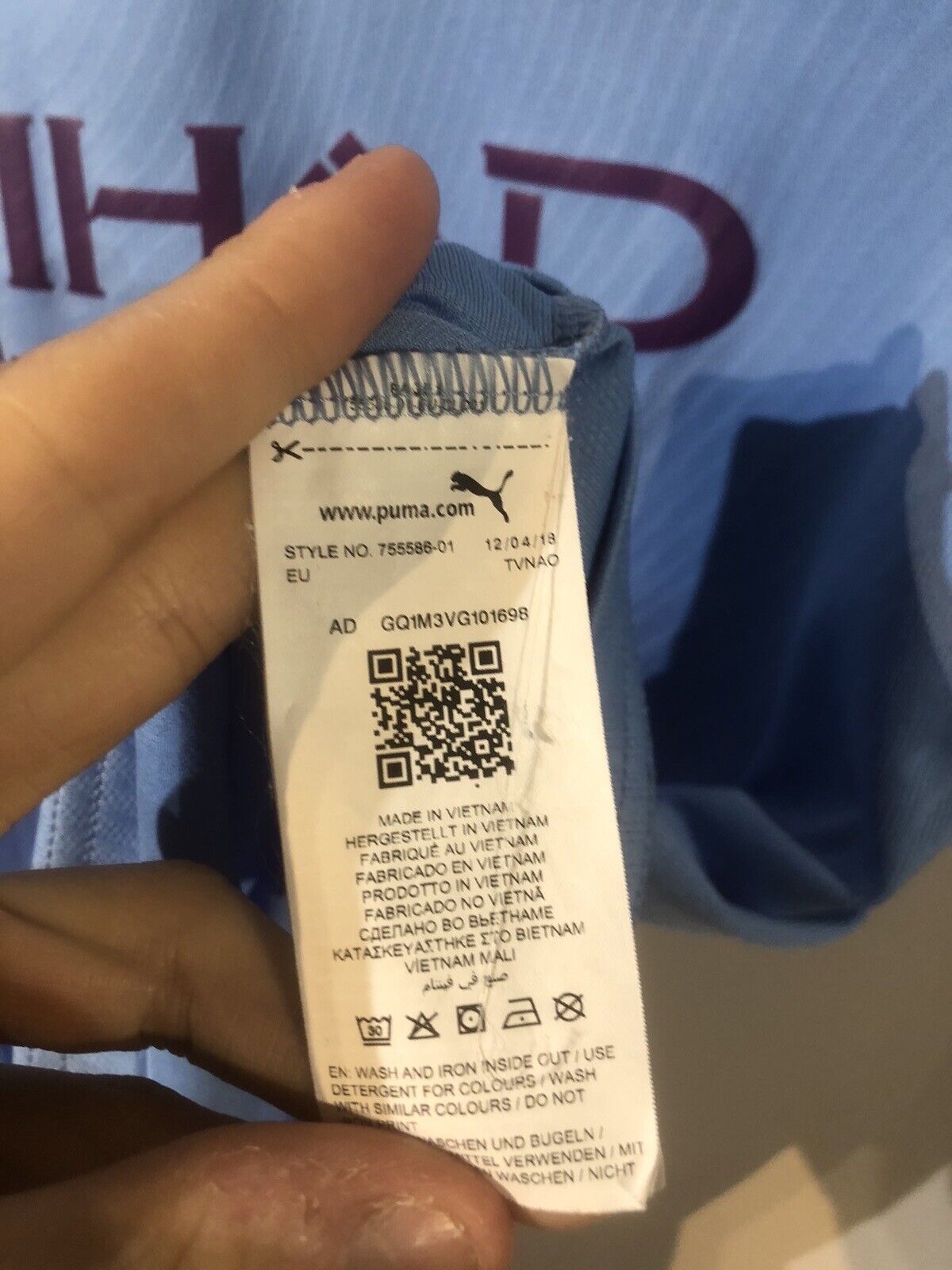 Foden #47 Manchester City 2019/20 Medium Home Shirt Puma Excellent Condition