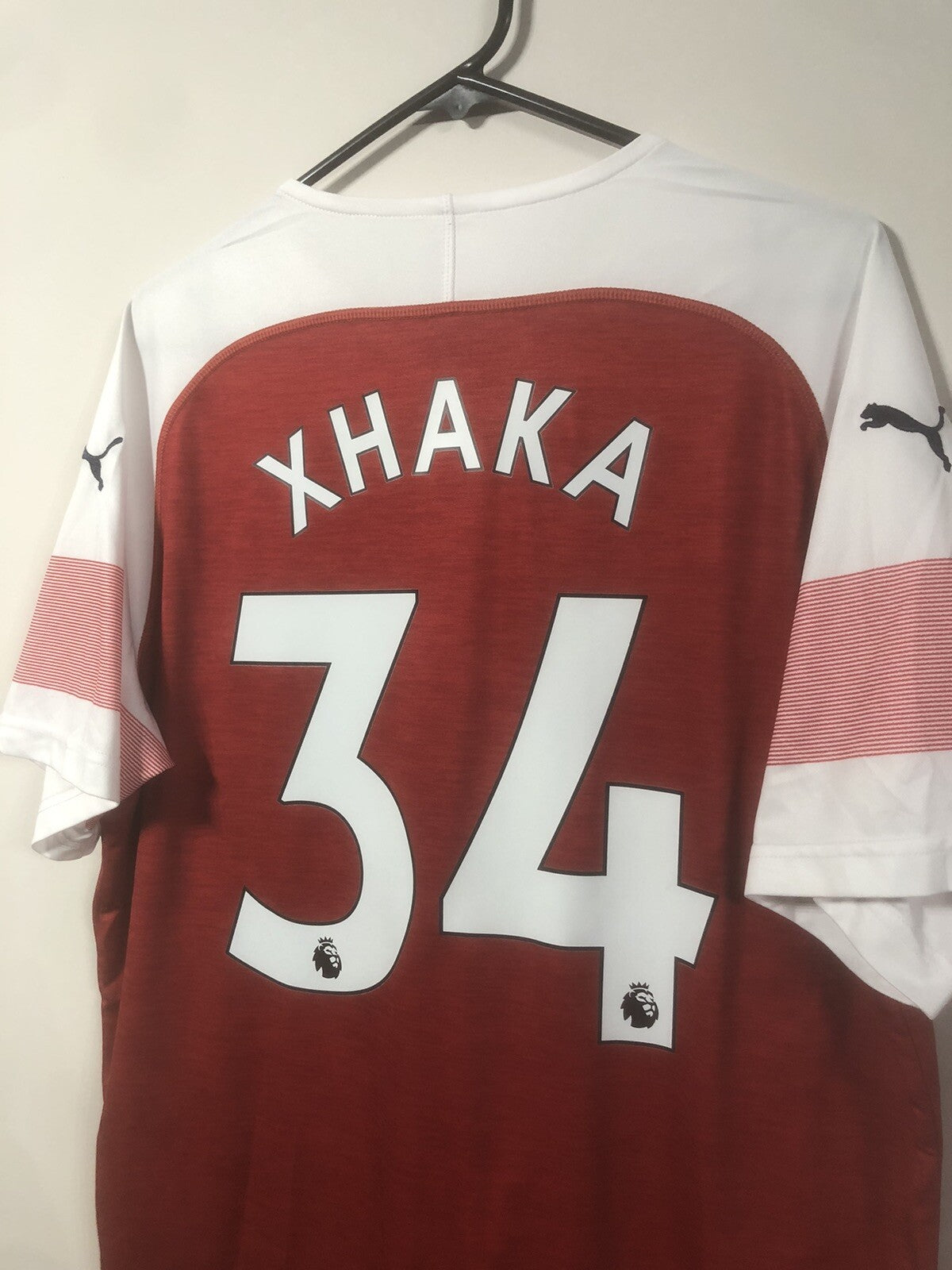 Arsenal Xhaka #34 2018/19 XL Home Shirt Puma Excellent Condition 753209-12