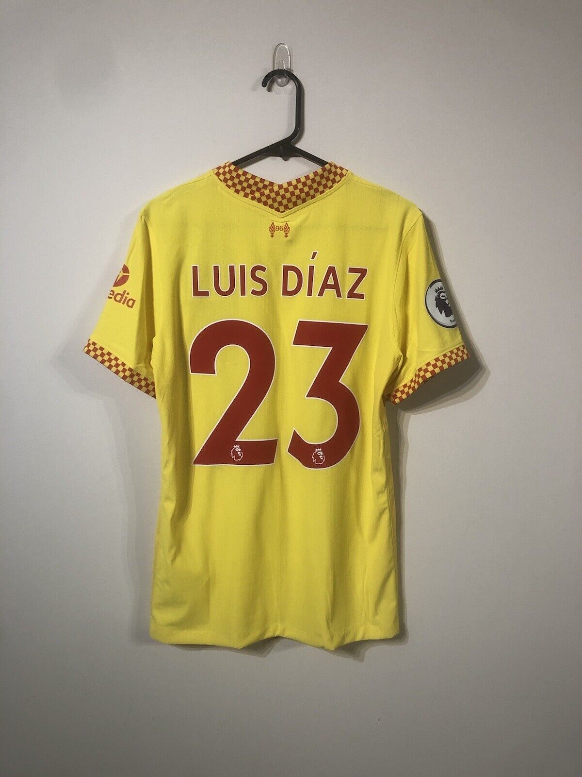 Luis Diaz #23 Liverpool Medium DryFitAdv 2021/22 3rd Shirt Jersey Nike BNWT