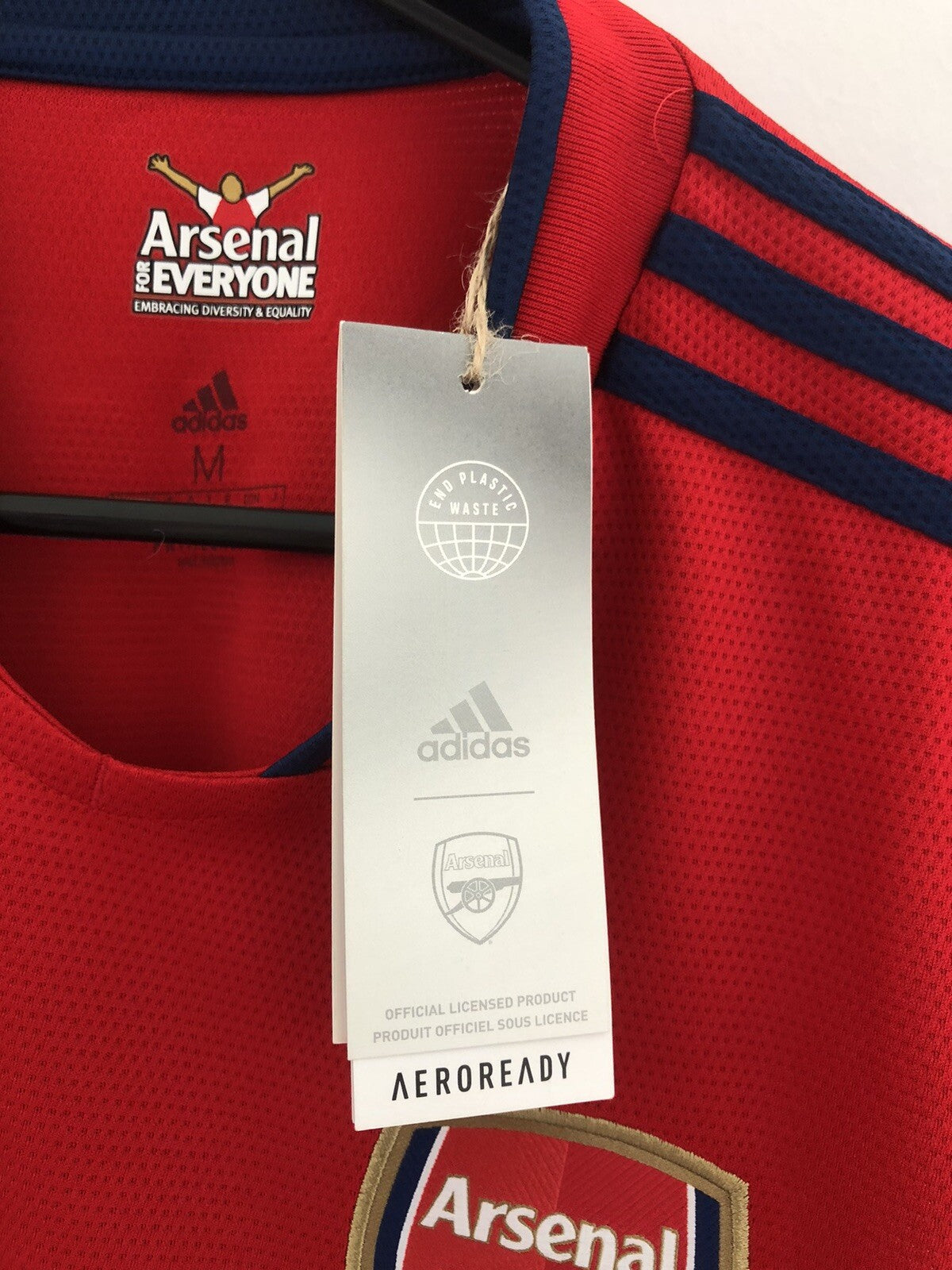 Arsenal Martinelli #35 2021/22 Medium Home Shirt Adidas BNWT GM0217
