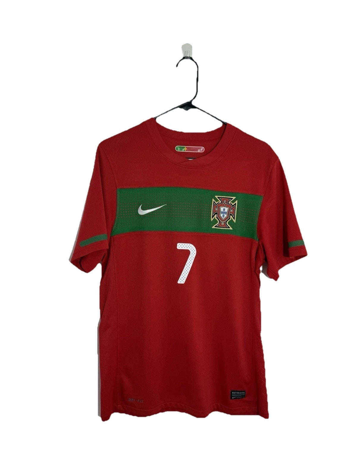 Portugal Ronaldo #7 2010 Home Small Shirt Nike Excellent Condition 376894-611