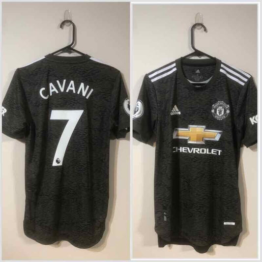 Cavani #7 BNWT Manchester United Authentic Away Small 2020/21 Shirt Adidas