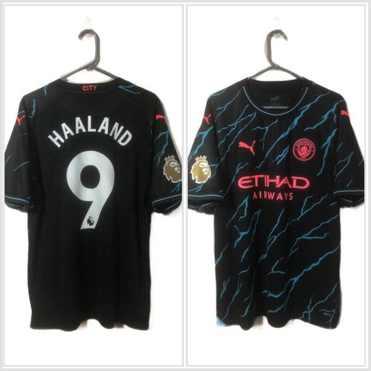Haaland 9 Manchester City 2023 24 Xl 3rd Shirt Excellent Condition 770461 03