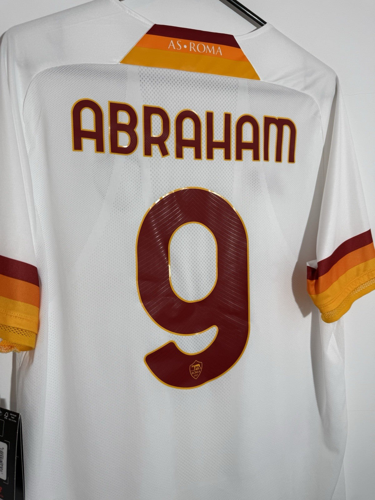 AS Roma Abraham #9 2021/22 Large Away Shirt New Balance BNWT MT130216