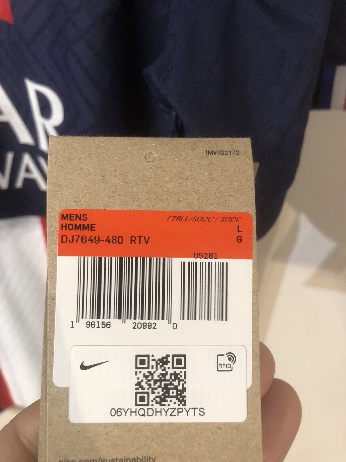 Messi #30 Paris St Germain DriFitAdv 2022/23 Large Home Shirt Excellent Conditio