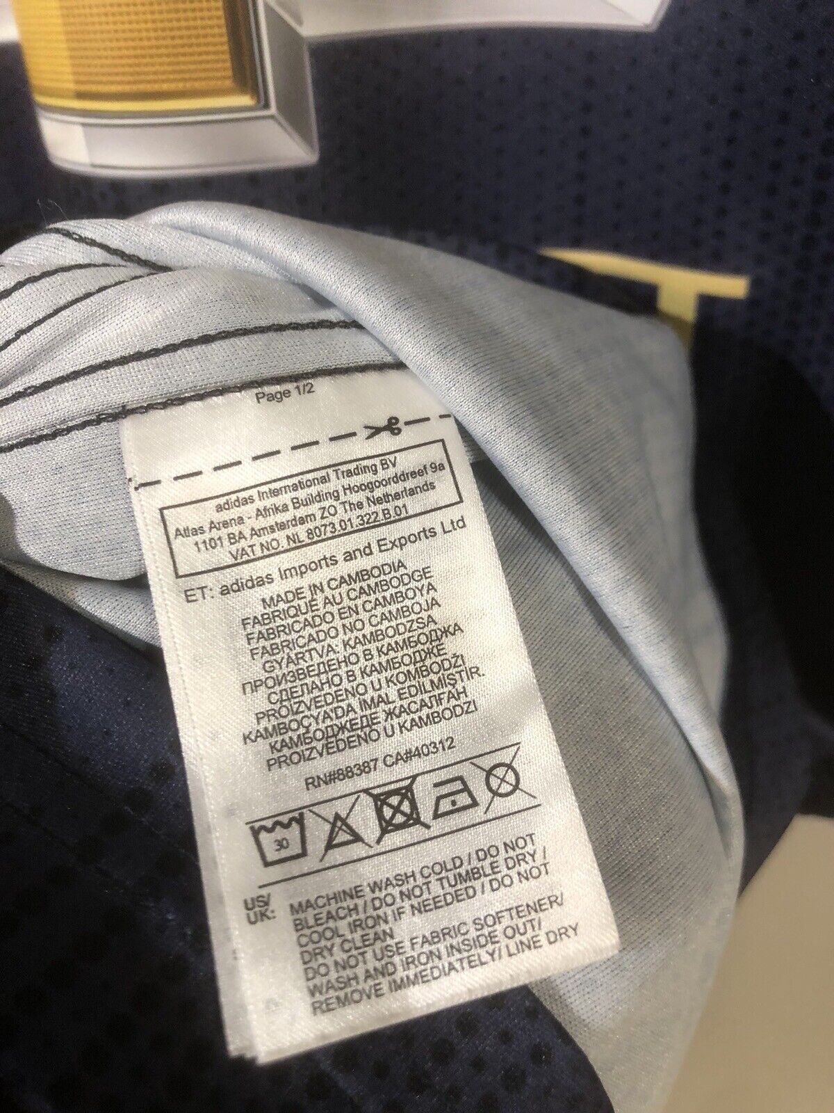 Rashford #10 Manchester United 2018/19 3rd Small Shirt Adidas Excellent Condit