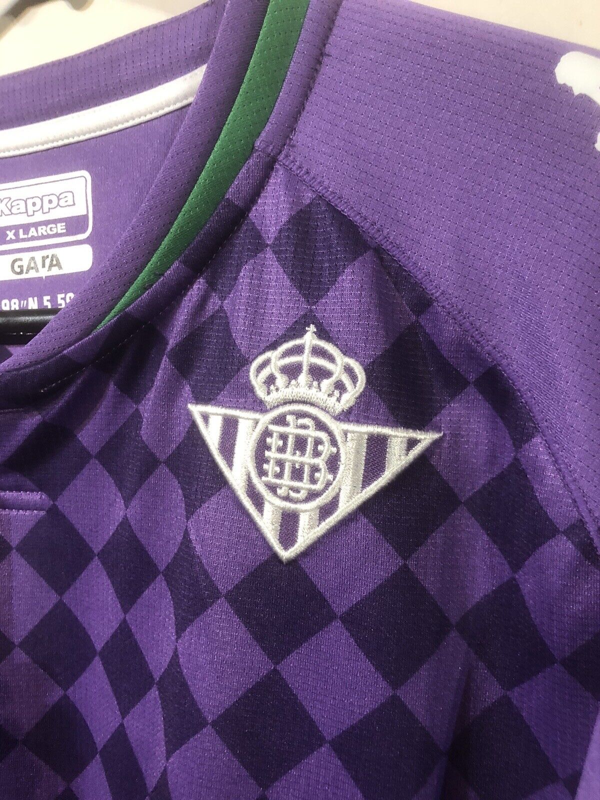 Fekir #8 Real Betis X-Large Kappa Kombat 2020/21 Away Football Shirt