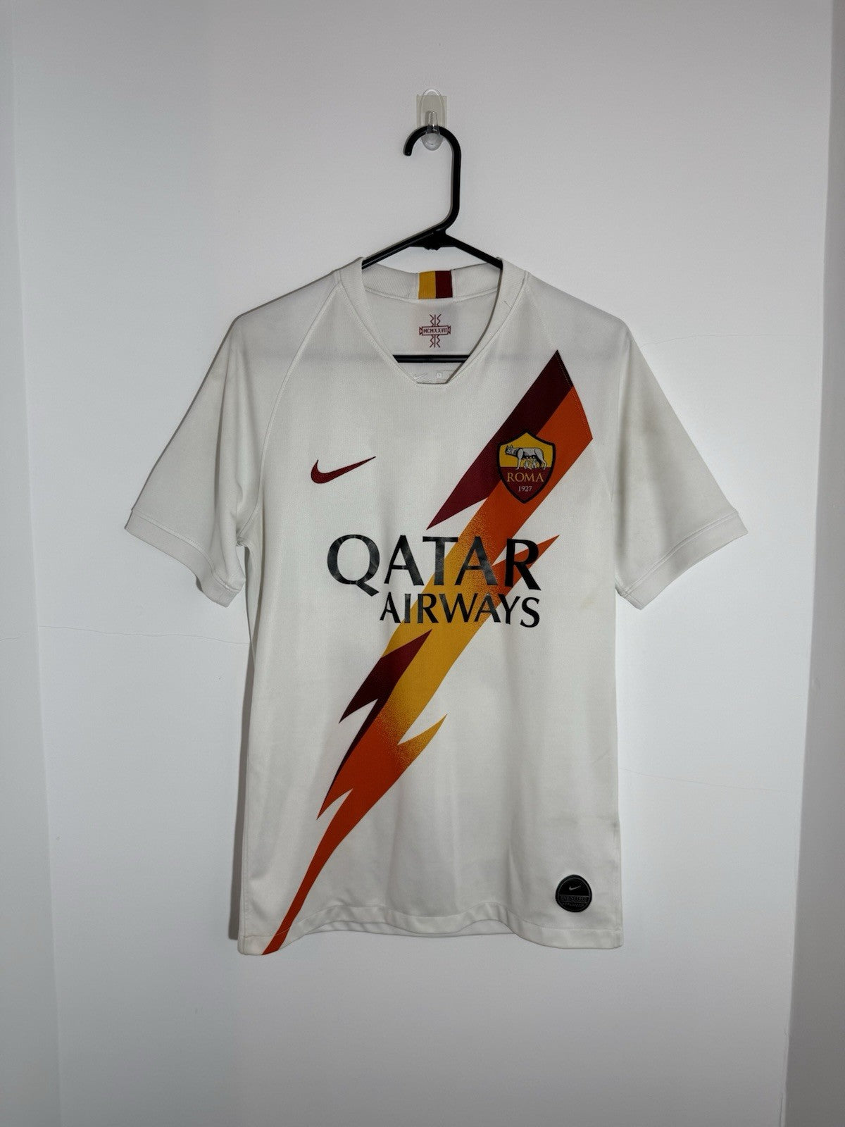 AS Roma Zaniolo #22 2019/20 Small Away Shirt Very Good Condition AJ5558-100