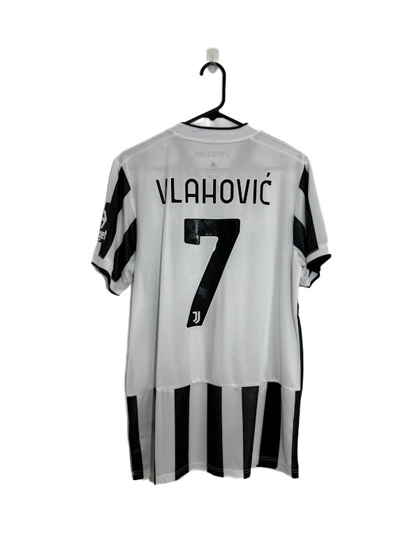 Juventus Vlahovic #7 2021/22 Large Home Shirt Adidas Excellent Condition GS1442