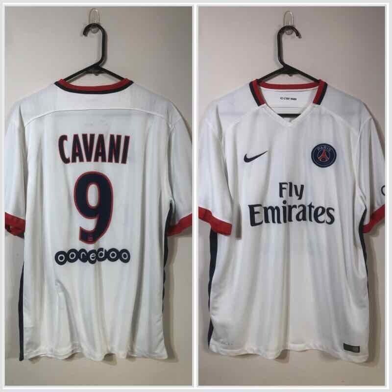Cavani #9 Paris St Germain 2015/16 X-Large Away Football Shirt Excellent Conditi