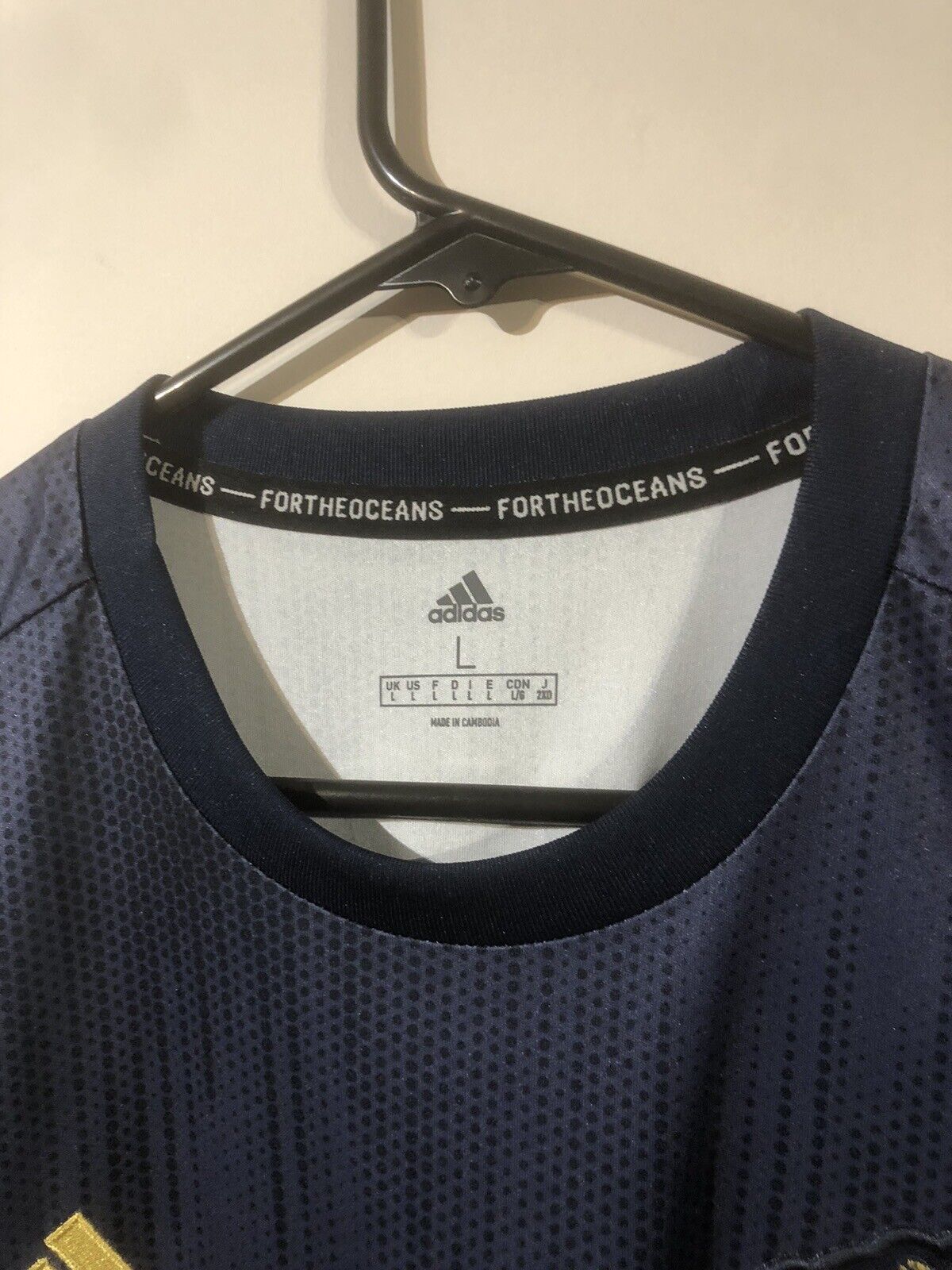 Rashford #10 Manchester United 2018/19 3rd Large Shirt Adidas Excellent Condit