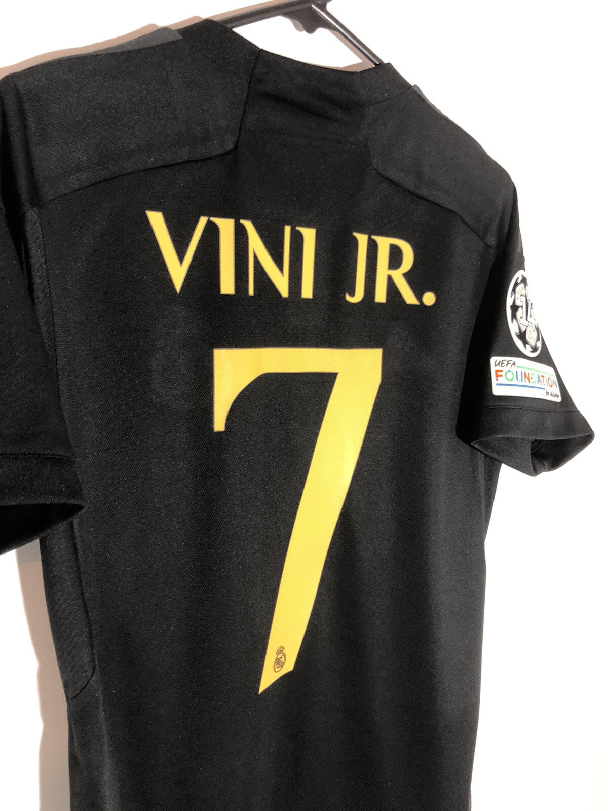Real Madrid Vini Jr #7 2023/24 3rd Small CL Shirt Excellent Condition IN9846