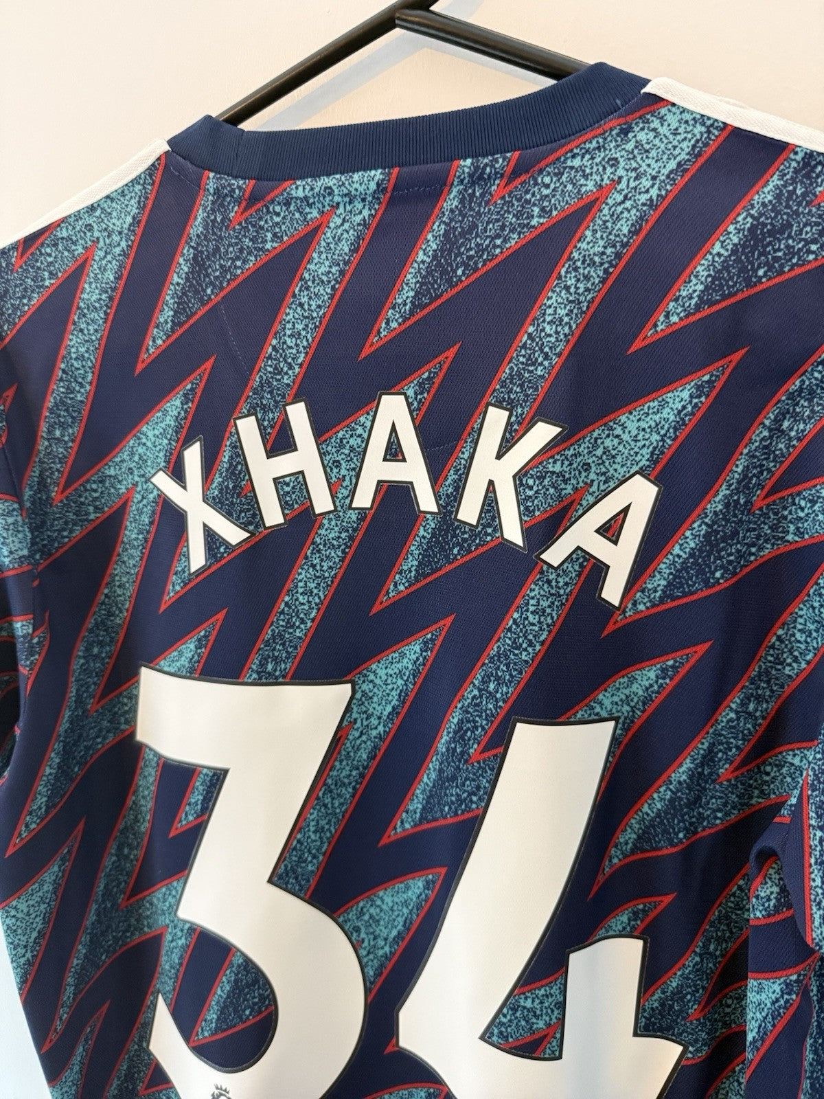 Arsenal Xhaka #34 2021/22 Small 3rd Shirt Adidas Excellent Condition GM0213