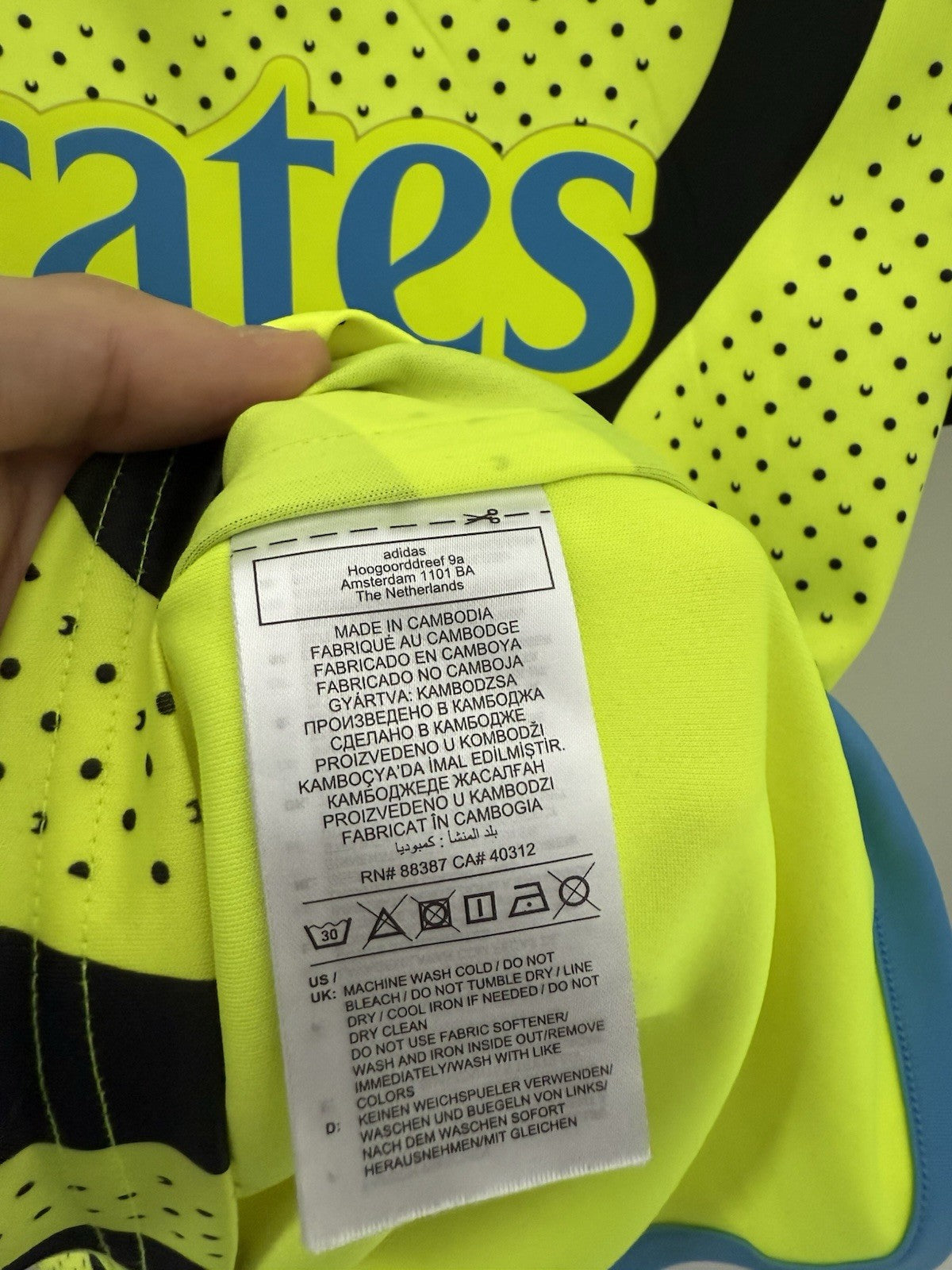 Arsenal Saliba #2 2023/24 Medium Away Shirt Adidas Excellent Condition HR6927