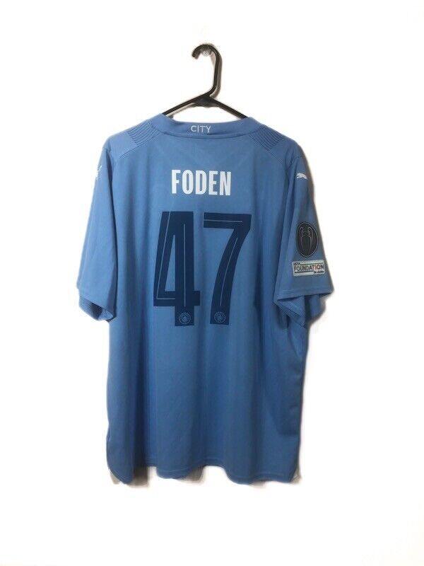 Foden 47 Manchester City 2023 24 XXl Home Shirt Excellent Condition 770438 01
