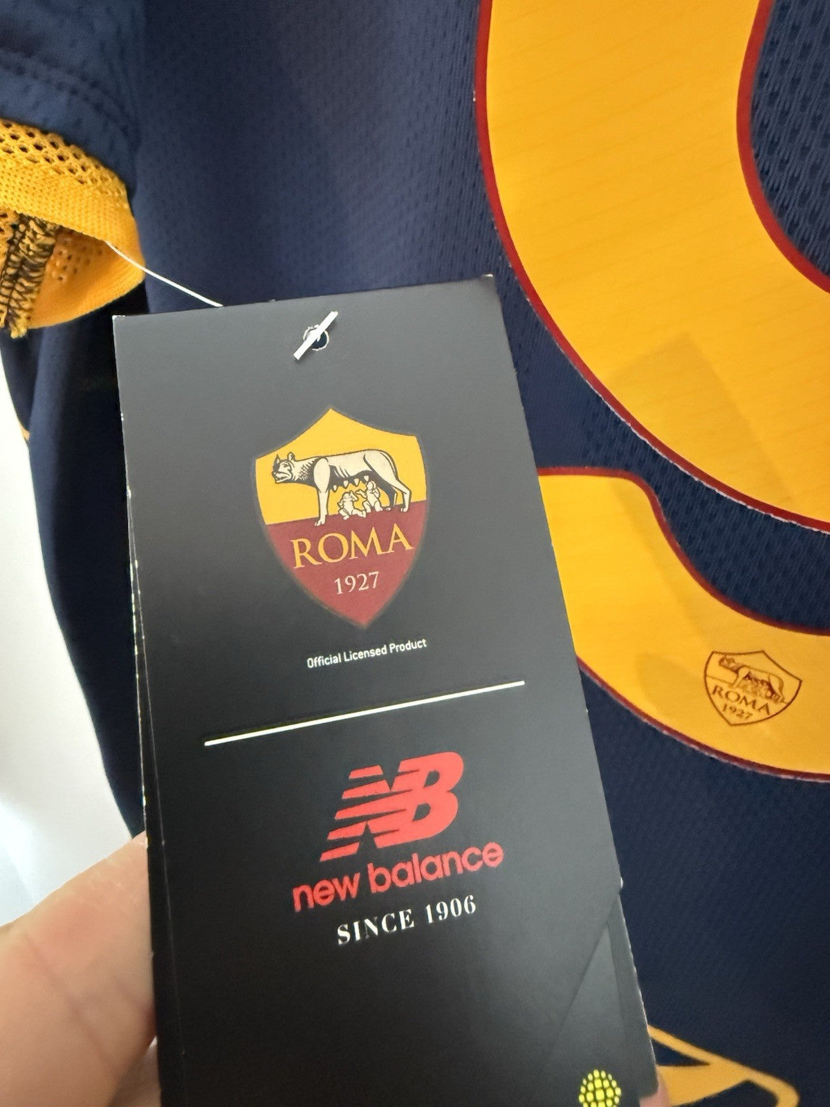 AS Roma Abraham #9 2021/22 XL 4th Shirt New Balance BNWT MT130253