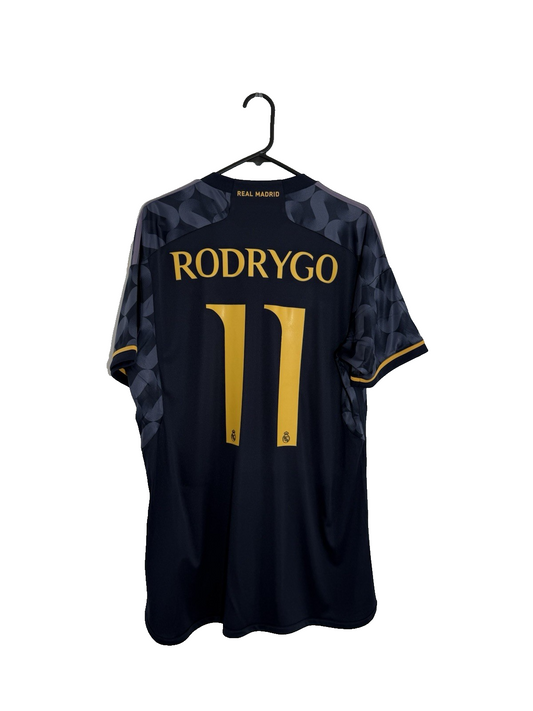 Real Madrid Rodrygo #11 2023/24 Away Large Shirt BNWT IJ5901
