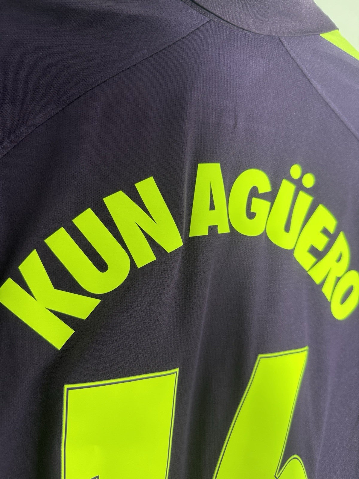 Manchester City Kun Aguero #16 2014/15 XL 3rd Excellent Condition 631208-547