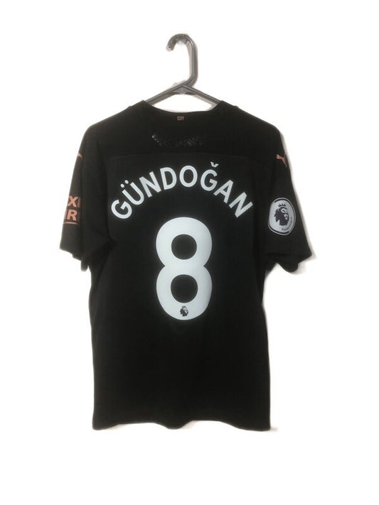 Manchester City Gundogan #8 2020/21 Large Authentic Away Excellent Condition