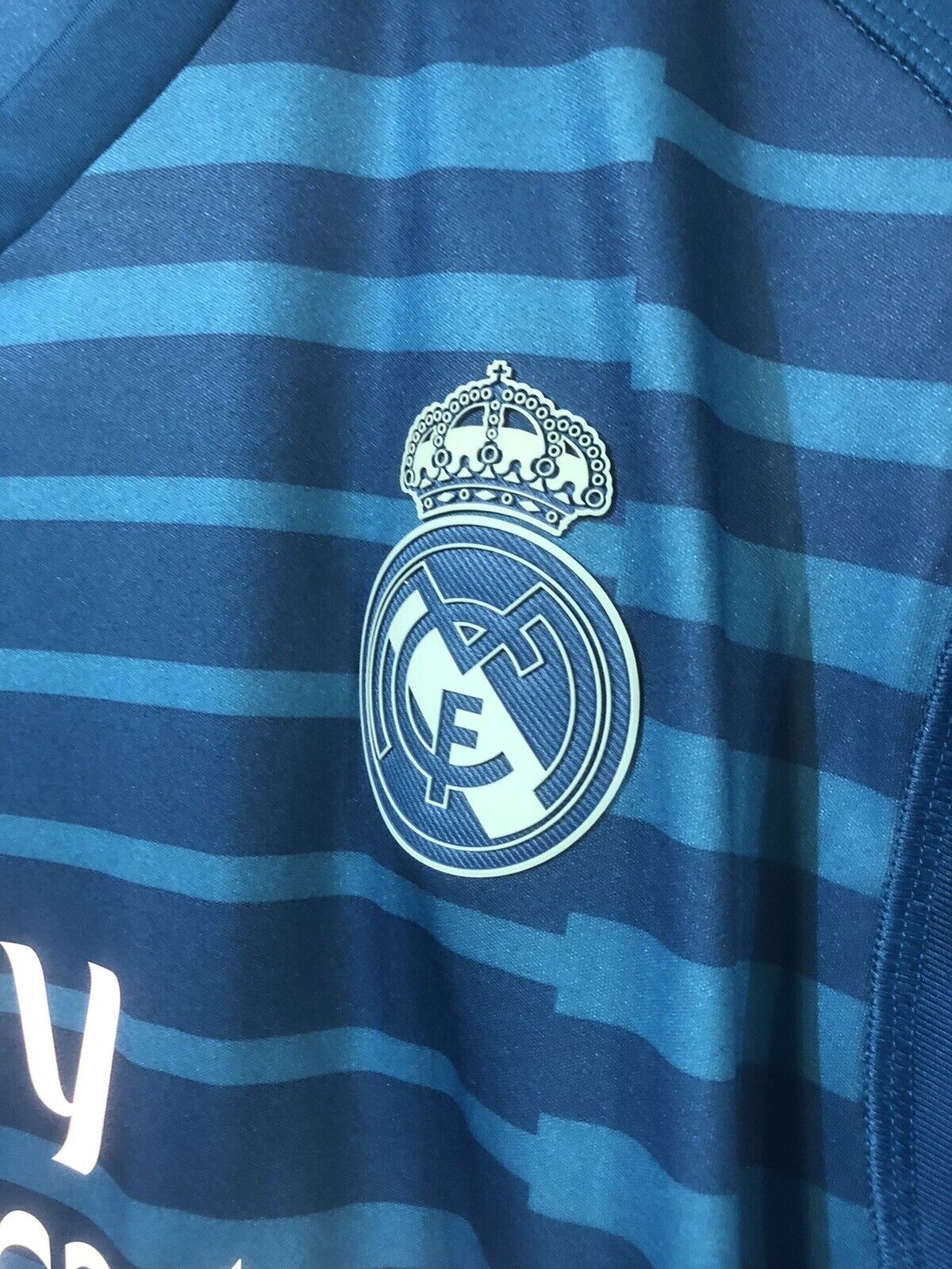Courtois #25 Real Madrid 2018/19 Away Goalkeeper Large Shirt Adidas BNWT