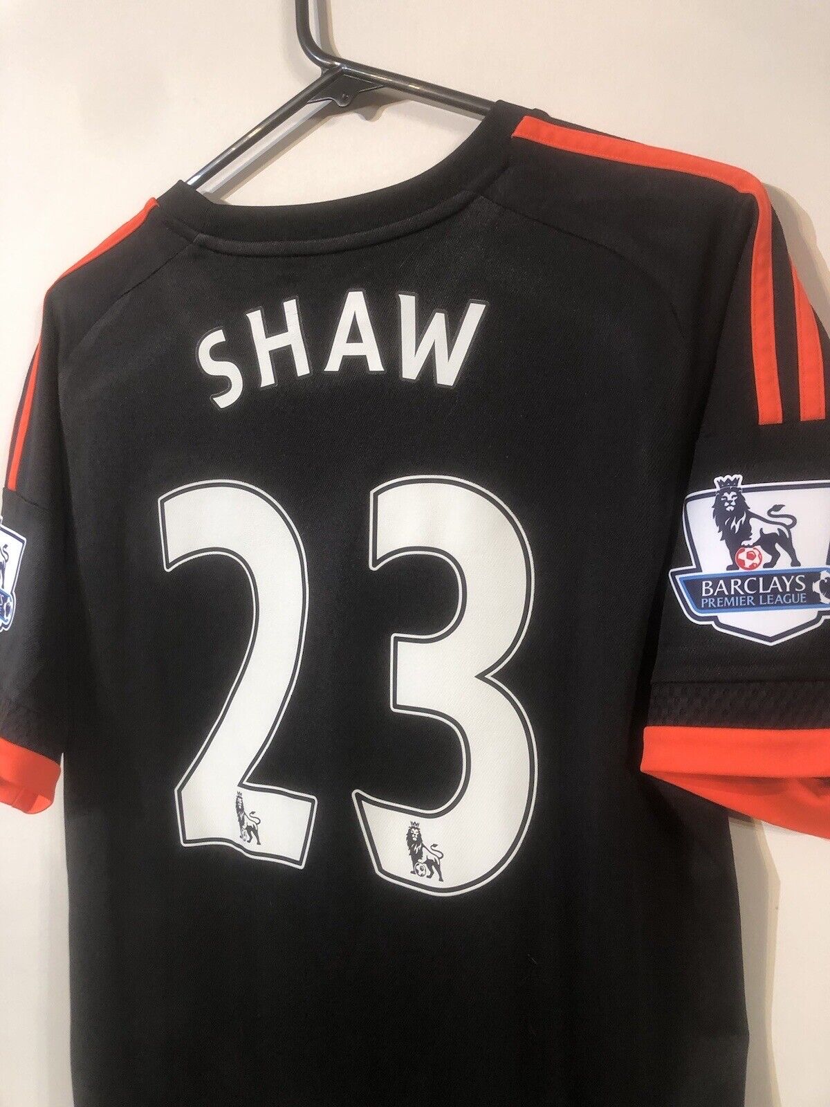 Shaw #23 Manchester United 2015/16 3rd Medium Football Shirt Very Good Condition