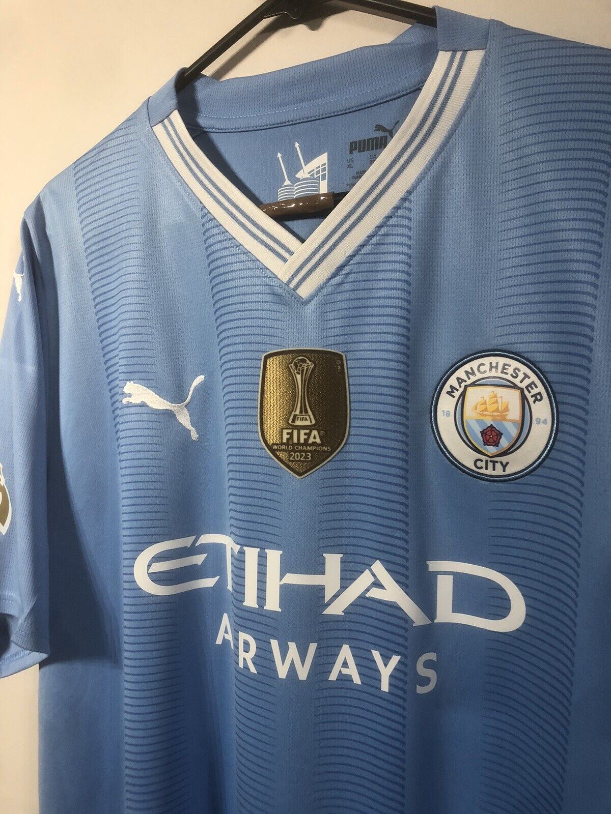 Haaland 9 Manchester City 2023 24 Xl Home Shirt Excellent Condition 770438 01
