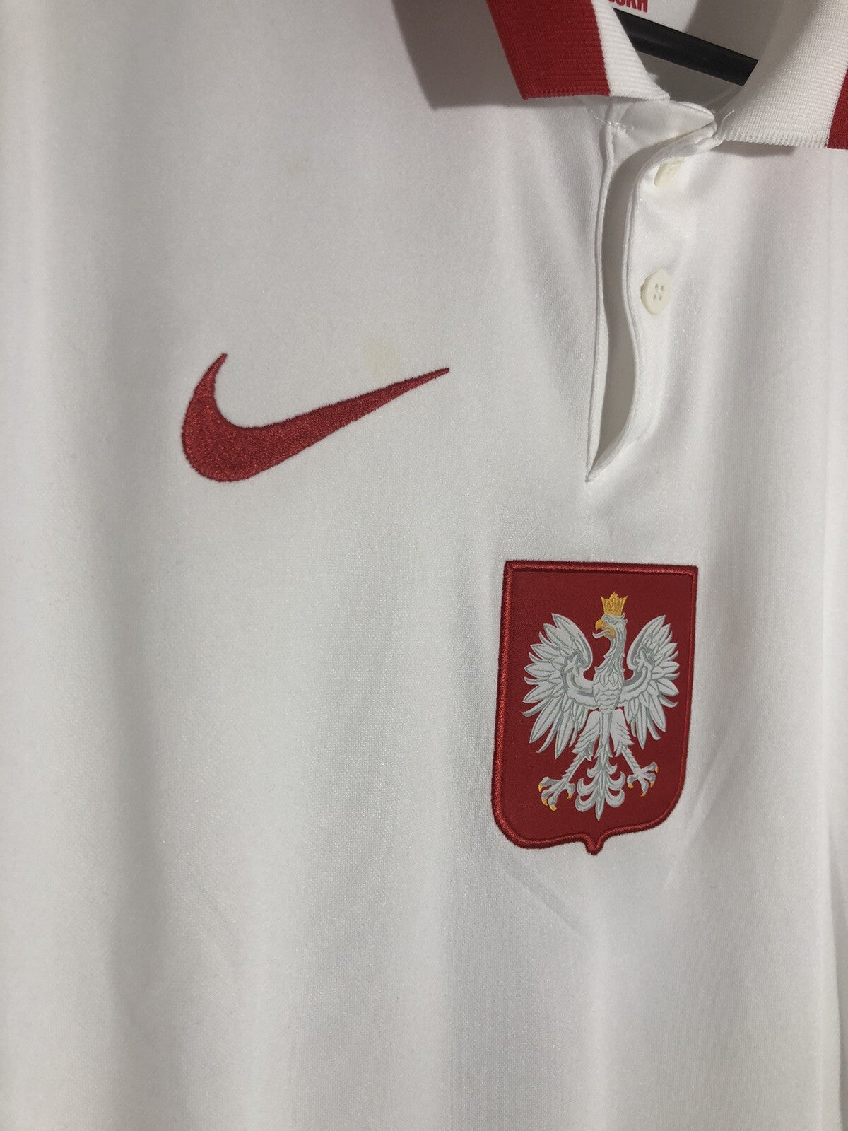 Poland Lewandowski #9 2020 Medium Home Shirt Excellent Condition CD0722-100