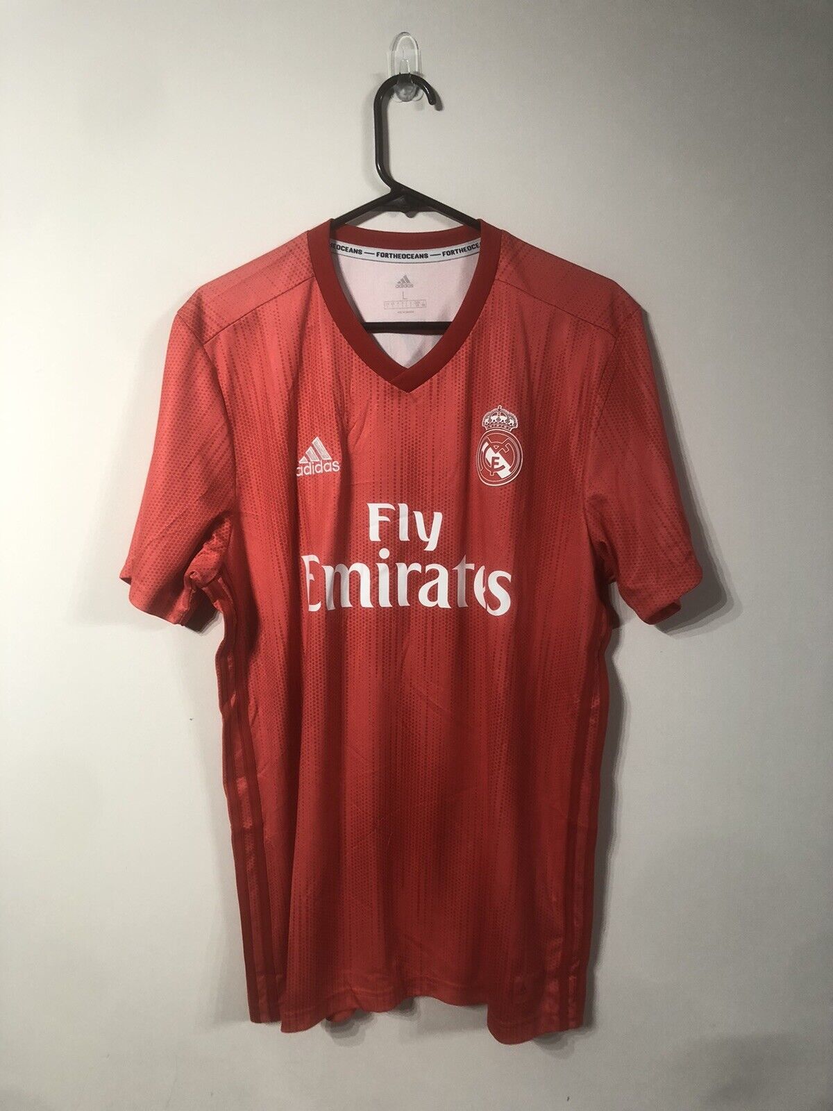 Benzema #9 Real Madrid Large 2018/19 3rd Football Shirt Jersey Adidas BNWT