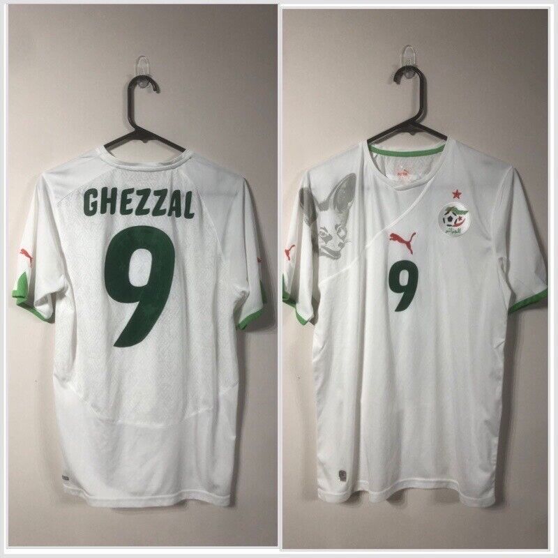 Ghezzal #9 Algeria WC 2010 Medium Home Shirt Puma Excellent Condition