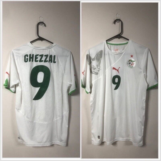 Ghezzal #9 Algeria WC 2010 Medium Home Shirt Puma Excellent Condition