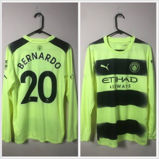 Bernardo #20 Manchester City Treble 2022/23 Medium 3rd Shirt Excellent Condition