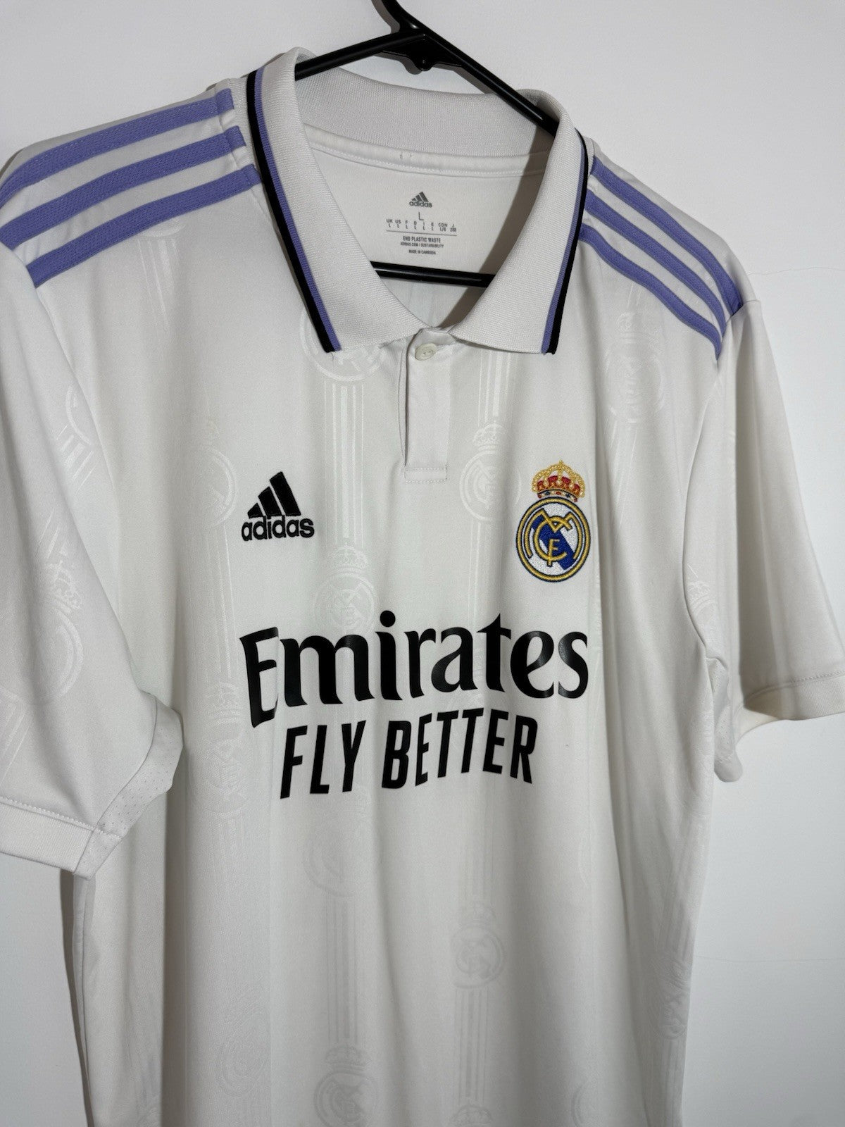 Real Madrid Alaba #4 2022/23 Large Home Shirt Adidas Excellent Condition HF0291