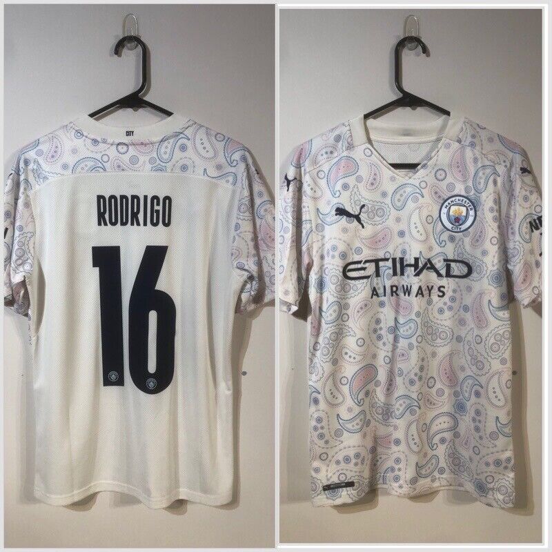 Rodrigo #16 Manchester City 2020/21 Medium 3rd Shirt Puma Excellent Condition