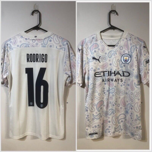 Rodrigo #16 Manchester City 2020/21 Medium 3rd Shirt Puma Excellent Condition